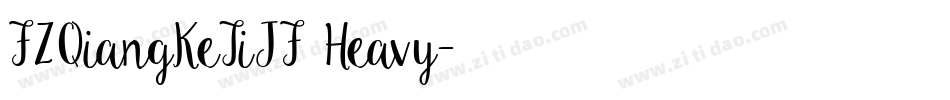 FZQiangKeTiJF Heavy字体转换